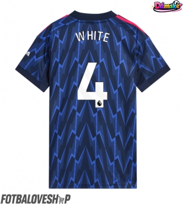 Arsenal Ben White #4 Dámské Venkovní Dres 2025-26 Krátký Rukáv